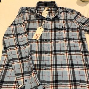 Nordstrom 1901 men’s 2XL NWT blue navy plaid L/S